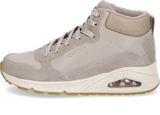 Skechers Uno - Stacre Shine Dames Sneakers - Beige Maat 39, Kleding | Dames, Schoenen, Nieuw, Verzenden