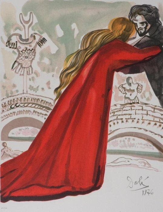 Salvador Dali (1904-1989) - Baiser, Antiek en Kunst, Antiek | Overige Antiek