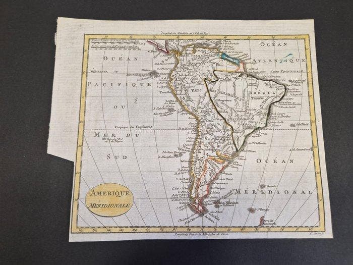 Frankrijk - Zuid-Amerika; Wilhelm Sander (1766-1836) -, Boeken, Atlassen en Landkaarten