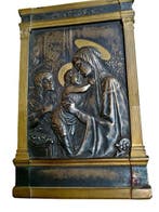 Reliefplaat - Madonna met kind van Botticelli -