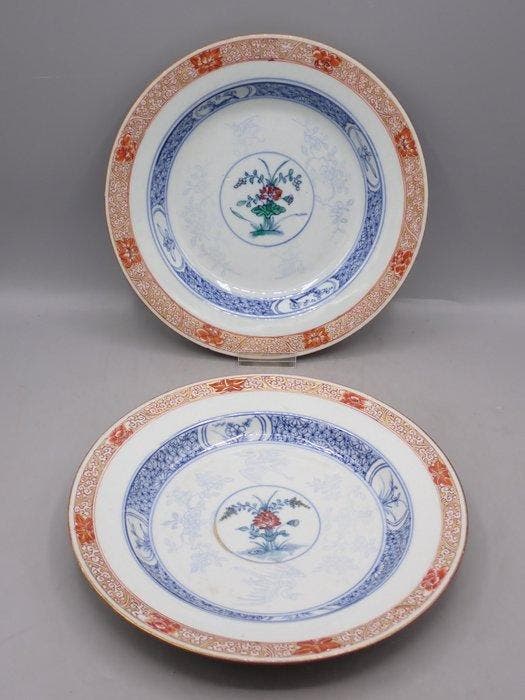 Assiette (2) - Porcelaine - Yongzheng, Antiek en Kunst, Antiek | Overige Antiek