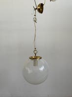 Lustre - Verre, Laiton - Mi-siècle, Antiek en Kunst