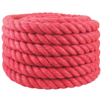 vidaXL Jute Touw Rood 100% Tossa jute, Verzenden