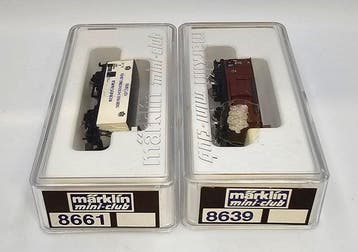 Märklin Z - 8639 / 8661 - Modeltrein goederenwagon (2) -