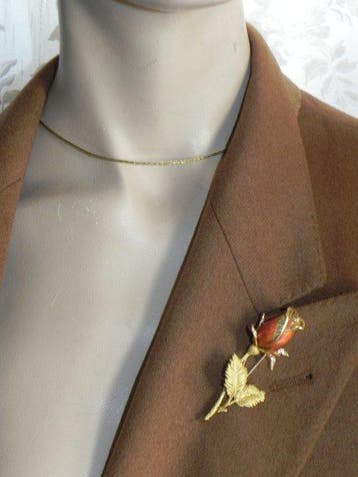 Broche - 18 carats Or jaune Diamant (Naturelle)