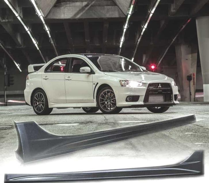 BAS DE CAISSE MITSUBISHI LANCER 08-11 LOOK EVO, Autos : Pièces & Accessoires, Carrosserie & Tôlerie, Envoi