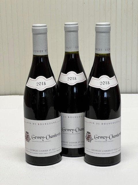 2018 Domaine Georges Lignier - Gevrey Chambertin, Bourgogne, Verzamelen, Wijnen