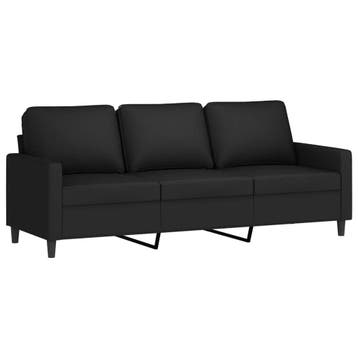 Driezitsbank 180 cm fluweel zwart - Snel je huis inrichte..., Verzenden, 150 tot 200 cm, Driepersoons, 75 tot 100 cm