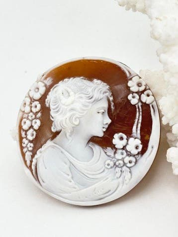 CASSIS MADAGASCARIENSIS - Cameo - Handgesneden camee