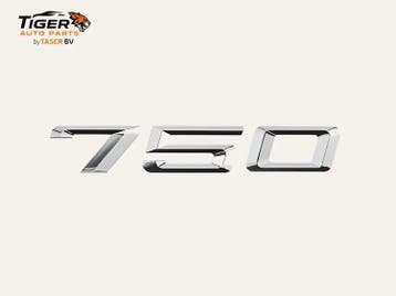 BMW 750 Embleem Kofferbak 7 Serie E38, Nieuw, Achter, BMW