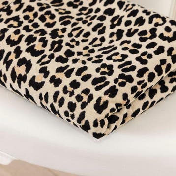 AA016 - Gobelin leopardpatroon all-over reliëf - Meubelstof
