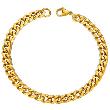 Fako Bijoux - Schakelarmband Gourmet - Cuban Link - Staal -, Verzenden, Nieuw