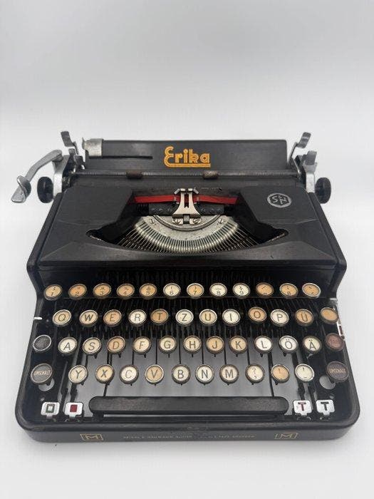 Erika M - Machine à écrire - 1930-1940, Antiquités & Art, Art | Objets design