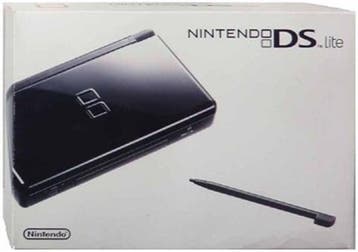 Nintendo DS Lite Zwart in Doos (Nette Staat), Games en Spelcomputers, Spelcomputers | Nintendo DS, Ophalen of Verzenden, Zo goed als nieuw
