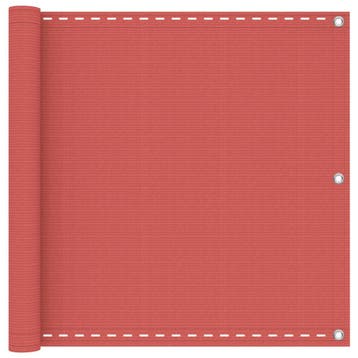 vidaXL Balkonscherm Terracotta 75 x 800 cm HDPE en Aluminium, Jardin & Terrasse, Parasols, Verzenden