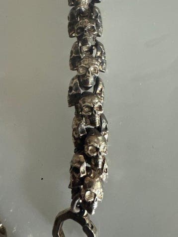 Sans prix de réserve - Bracelet Argent - Bracelet tête de