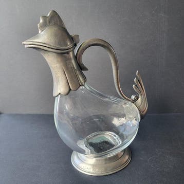 Karaf - Coq - Glas, Metaal