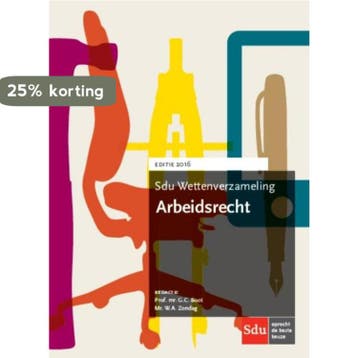 Sdu wettenverzameling arbeidsrecht / 2016 / Sdu, Verzenden