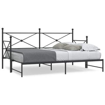 vidaXL Slaapbank met onderschuifbed zonder matras 90x200cm, Verzenden