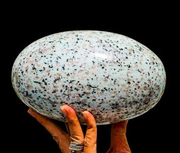 Grote 4,6 kg Kiwi Jasper Lingam - Sesam Jasper - India - 21