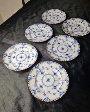 Royal Copenhagen - Arnold Krog - Assiette (6) - Porcelaine -, Antiquités & Art