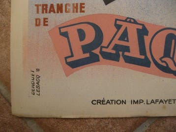 Derouet Lesaq - Imp. Lafayette - Loterie Nationale Tranche