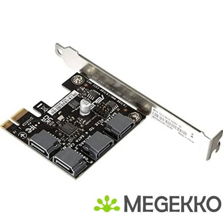 ASUS PCIE To 4 SATA CARD-SI interfacekaart/-adapter Intern, Informatique & Logiciels, Cartes réseau, Envoi