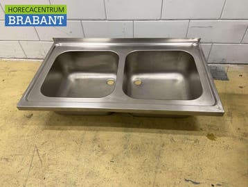 RVS Spoelblad Dubbele spoelbakken 120 x 70 cm Horeca, Ophalen of Verzenden