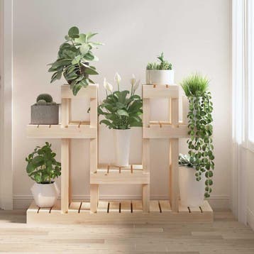 vidaXL Plantenstandaard 104,5x25x77,5 cm massief grenenhout, Verzenden