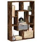vidaXL Boekenkast 63x20x90 cm bewerkt hout gerookt, Verzenden