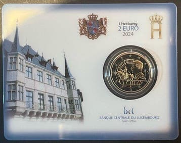 Luxemburg. 2 Euro 2024 100e verjaardag Franc + Groot