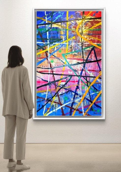 JackCool - Cooler No.150 - XXL, Antiquités & Art, Art | Peinture | Moderne
