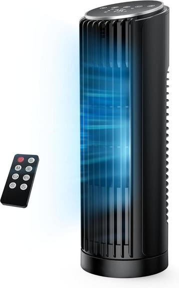Stille Torenventilator met AB | Retour Deal | Sla nu toe, Verzenden, Ventilator met afstandsbediening, Zo goed als nieuw, Torenventilator