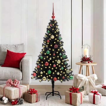 vidaXL Kerstboom Zwart 150 cm PVC, Verzenden