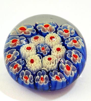 Presse-papier - Murano-glas Millefiori – Polychroom