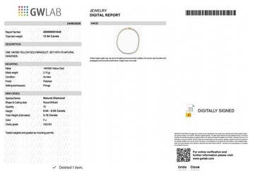 Zonder minimumprijs - Armband - 14 karaat Geel goud -, Nieuw