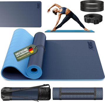 Yogamat - Fitness mat - Sportmat - Yoga mat extra dik - 183x, Sport en Fitness, Verzenden, Nieuw