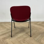 kantinestoel - stapelstoel, rood - zwart, Gebruikt, Zwart, Eén