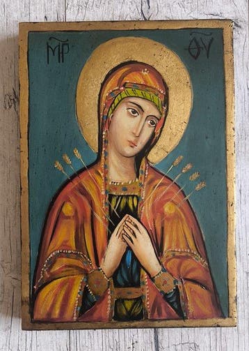Icoon - Een icoon van de Allerheiligste Theotokos, ook