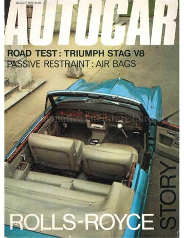 1970 AUTOCAR MAGAZINE 3882 ENGELS