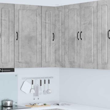 vidaXL Vaatwasserpaneel Kalmar Beton Grijs 57 x 57 x 100 cm, Verzenden
