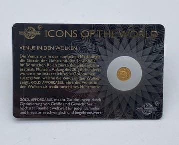 Rwanda. 10 FRW 2018, “Venus en las nubes“, oro.9999 (Sans
