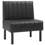 Horeca Bank | Kunstleer/Metaal | Antraciet | Zwarte Poten |, Verzenden, Nieuw in verpakking