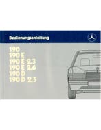 1986 MERCEDES BENZ 190 INSTRUCTIEBOEKJE DUITS, Auto diversen, Handleidingen en Instructieboekjes, Ophalen of Verzenden