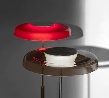 Oluce - Angeletti & Ruzza - Staande lamp - Dora - Metaal,