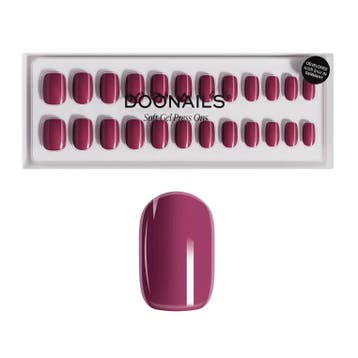 Doonails - Soft Gel Press Ons - Bubblegum Short Square, Verzenden, Nieuw