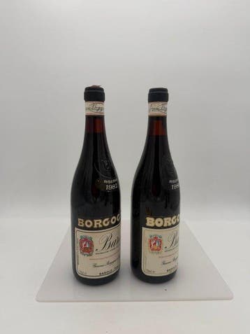 1982 & 1986 Giacomo Borgogno - Barolo Riserva - 2 Bouteilles, Verzamelen, Wijnen, Nieuw