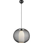 Zwarte LED Hanglamp Trion Filtran - Mat Zwart Aluminium, Ron, Verzenden, Nieuw
