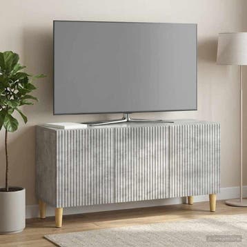 vidaXL TV Kast 99 x 34,5 x 50 cm Betongrijs Bewerkt hout, Verzenden, Nieuw