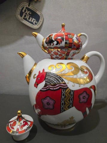 Théière (2) - Porcelaine - Lomonosov